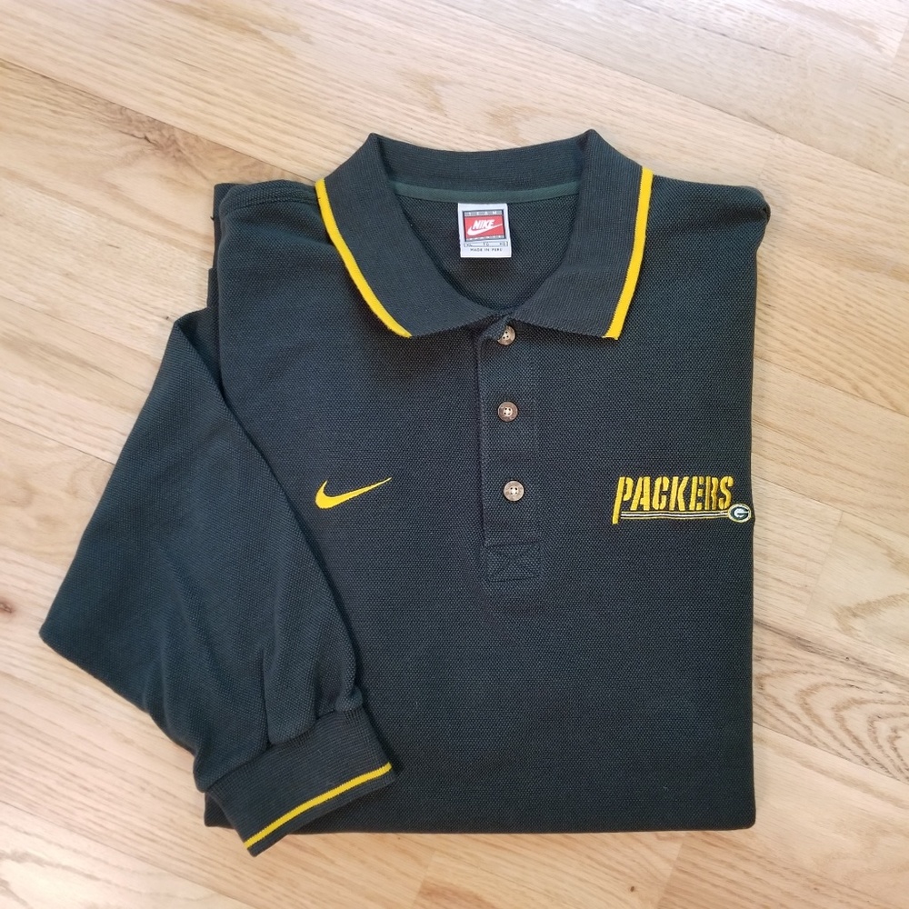 Mens NFL Green Bay Packers long sleeve polo